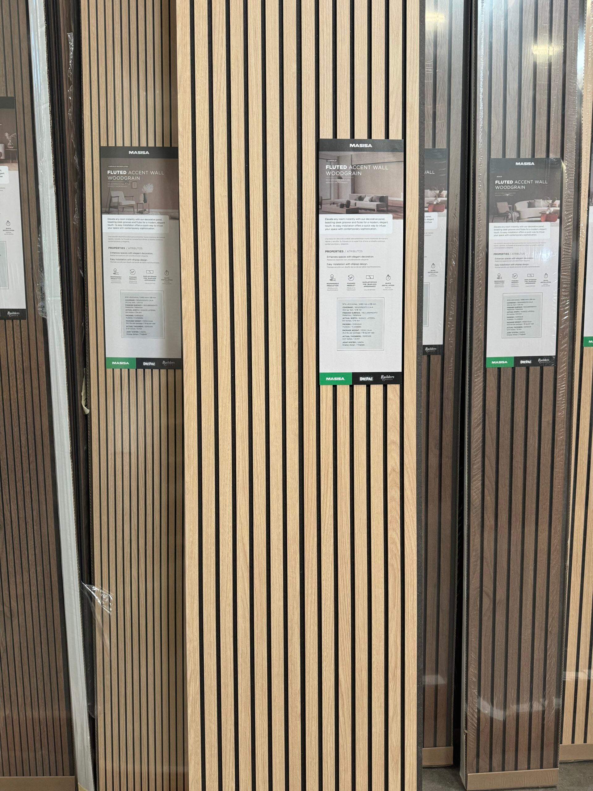Oak Corvalo Wall Paneling (Wide) image 1
