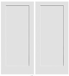 1 Panel Shaker Double Door (Solid Core)