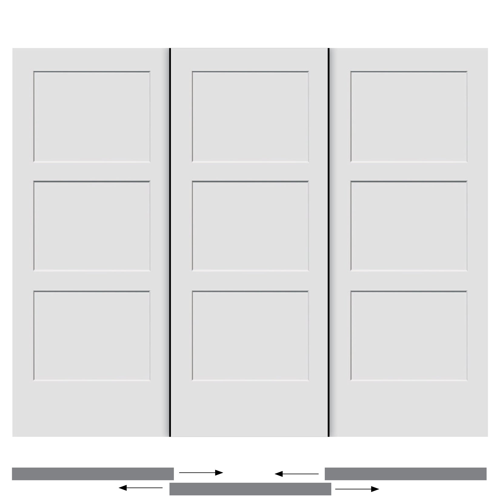3 Panel Shaker Triple Bi-pass