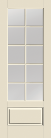 8' 3/4 Lite w/Colonial 10 lite glass image 0