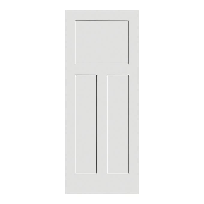 3 Panel Craftsman Shaker Solid (next day pre-hung)