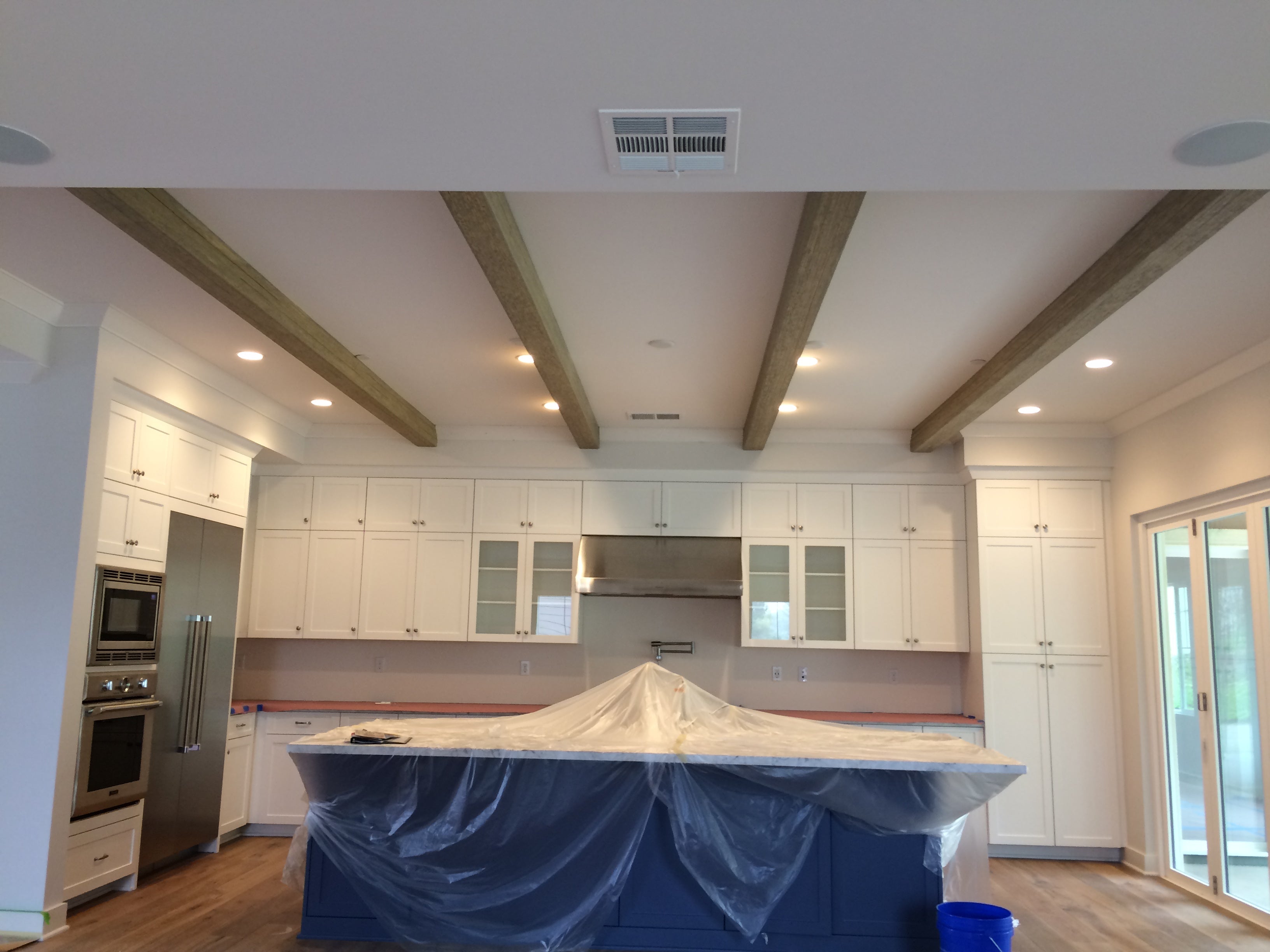 Faux Ceiling Beam Install