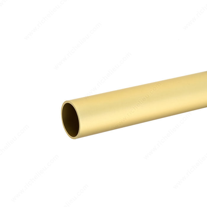 Round Rod - Matte Brass Aluminum 1-5/16" 14 Ga image 0