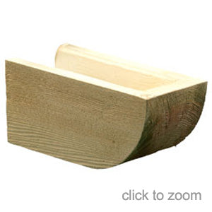 Bullnose Style Rafter Tail BMRTS6x6x24S image 0