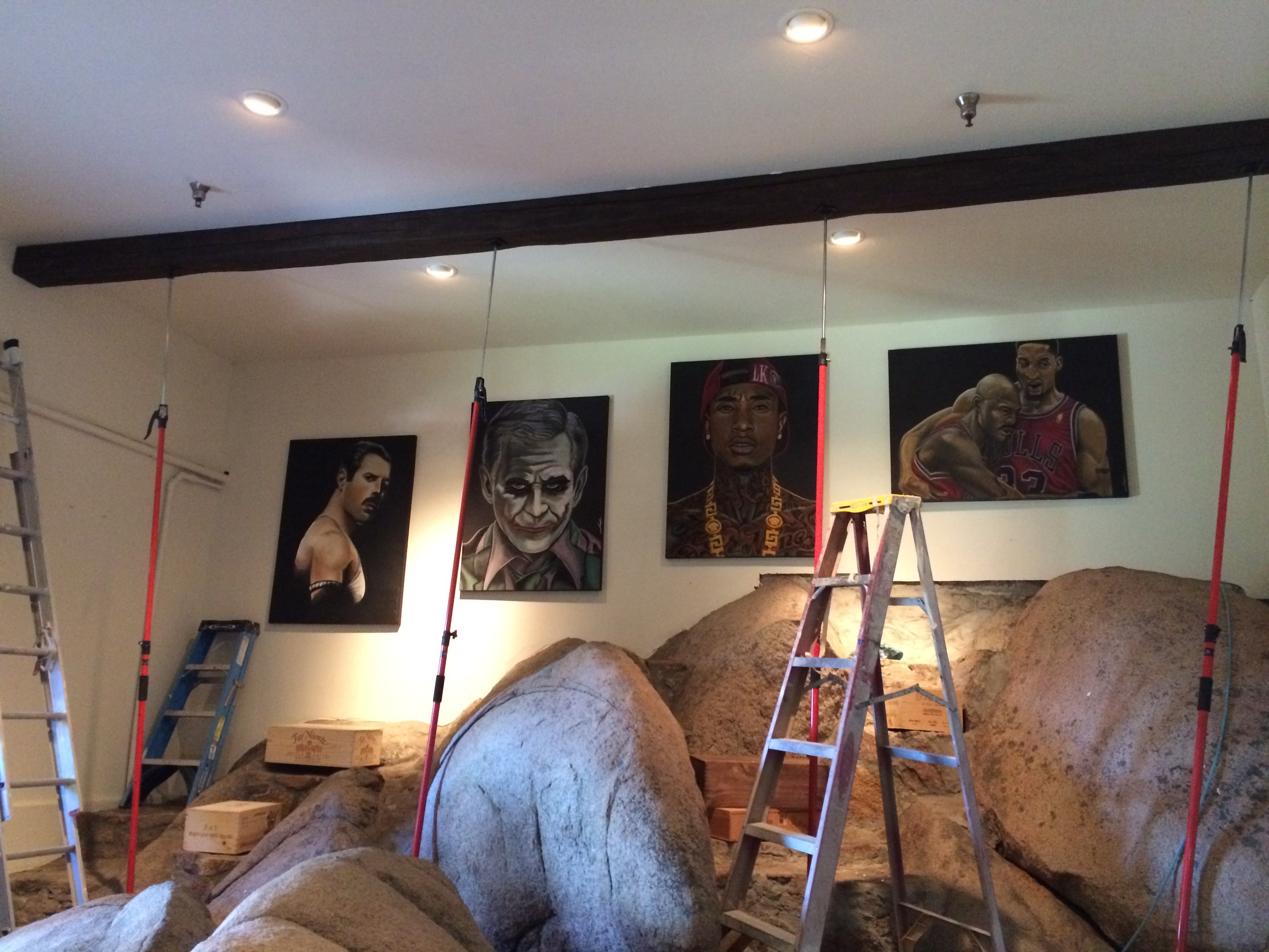 Faux Ceiling Beam Install