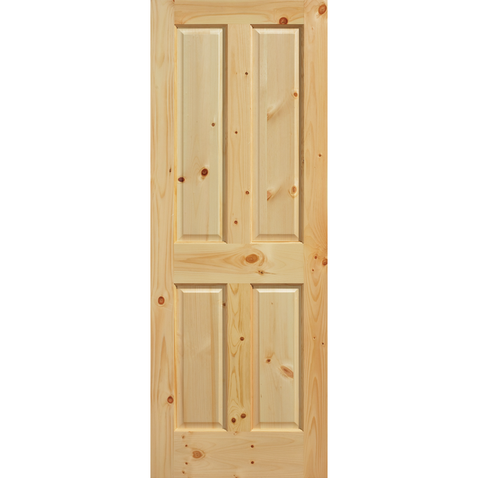 4-Panel Knotty Pine K4P image 0