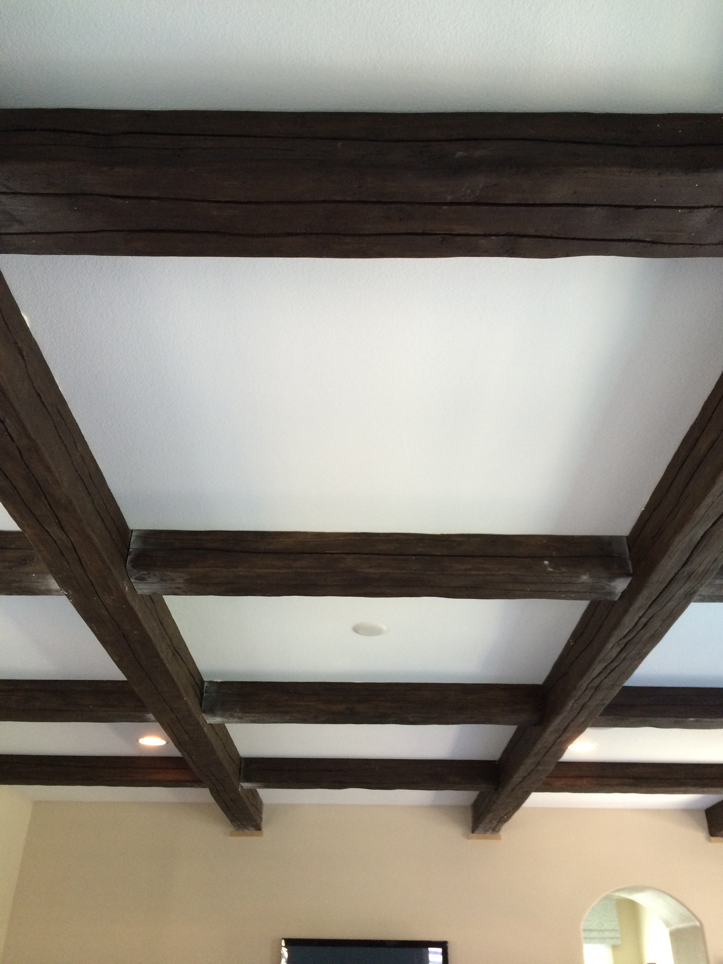 Faux Ceiling Beam Install