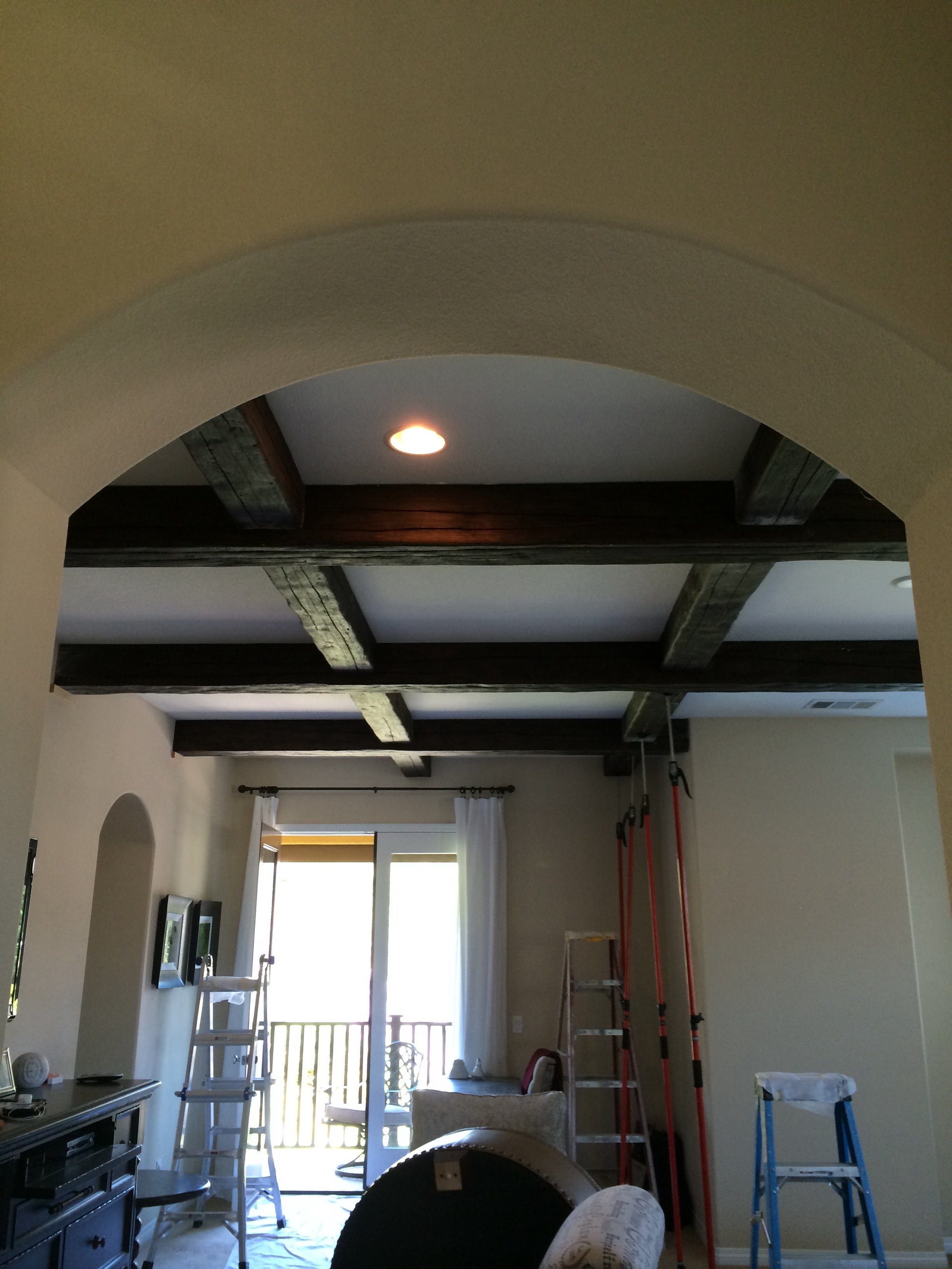 Fypon Ceiling Beam Staining image 6