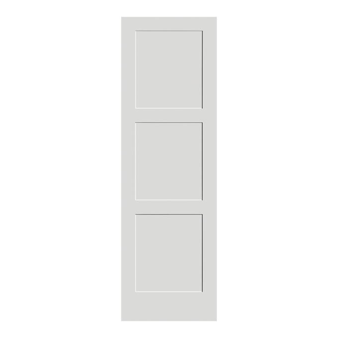 3 Panel Equal Shaker Solid (next day pre-hung)