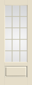 8' 3/4 Lite w/Colonial 15 lite glass image 0