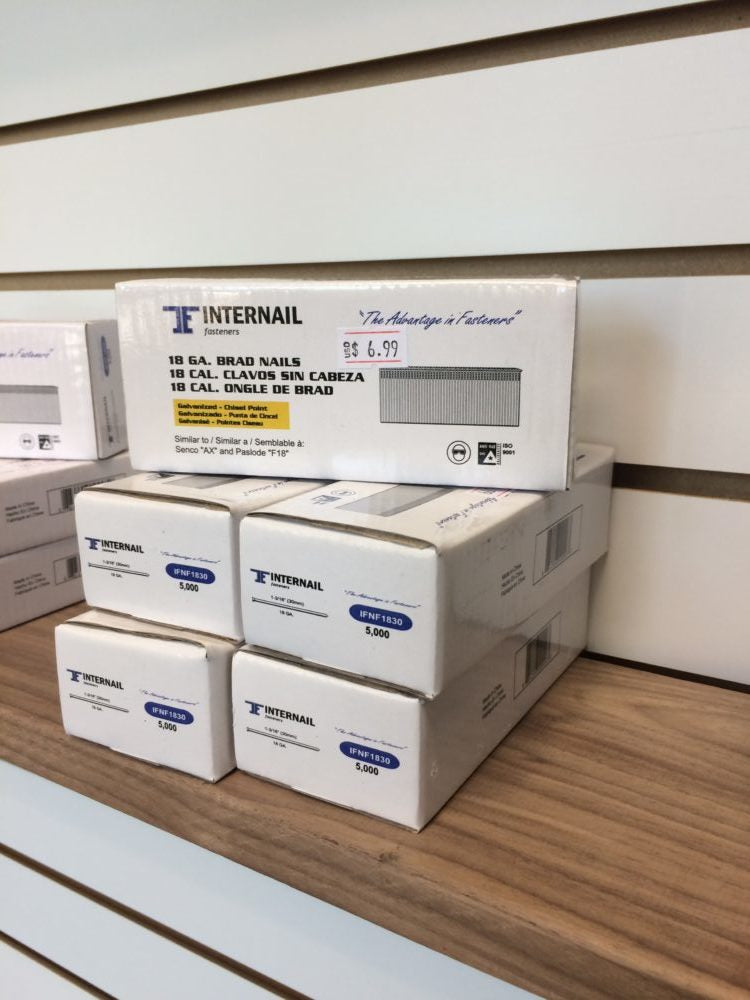 1 1/4" 18ga. nail image 0