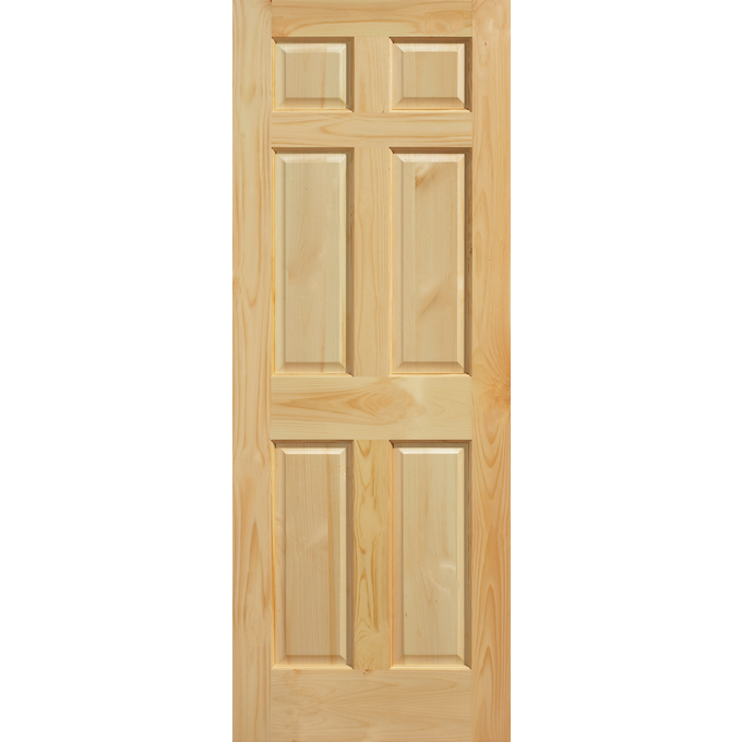 6-Panel Clear Pine C6P image 0