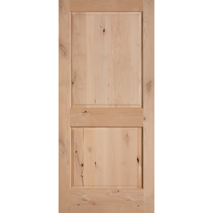 2-Panel Raised Knotty Alder Solid Core KA305