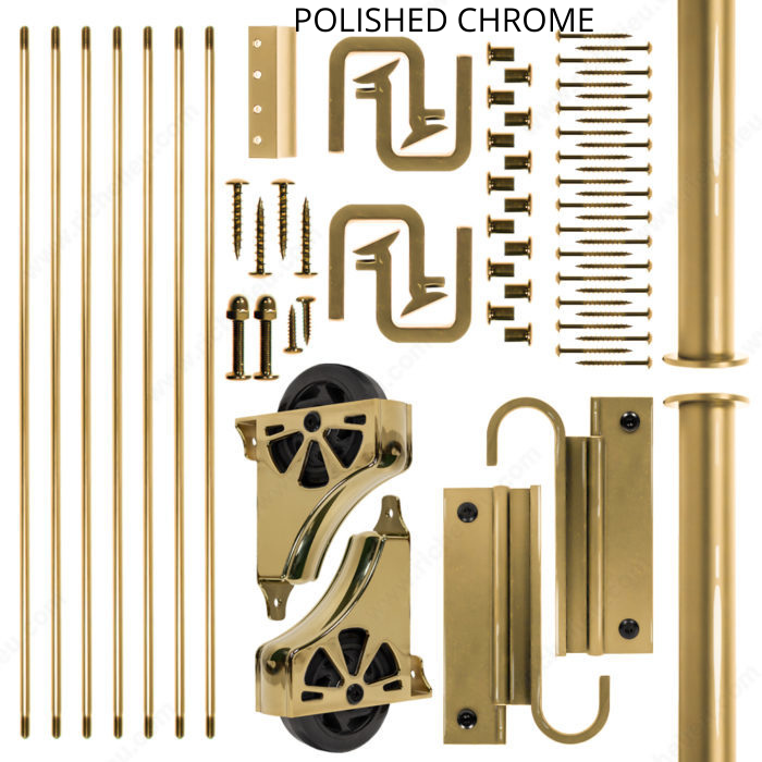 E-GLIDE Hook Ladder Hardware Kit with Track image 2