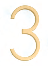 7" Modern House Numbers